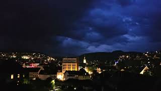 Gewitter über Schmallenberg von Meschede aus am 02052024 [upl. by Rebah887]