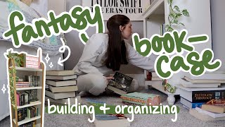 building amp organizing my fantasy bookcase 🗡️📚✨ [upl. by Marva]