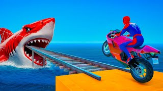 GTA 5 EPIC RAGDOLL SHOW SPIDERMAN VS COLOR MINION FALLS amp FAILS LIVE GTA V [upl. by Scarrow]