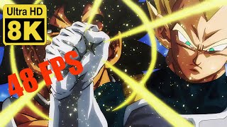 Vegeta vs Broly  Dragon Ball Super Broly 8k 48 FPS Enhanced with Neural Network AI [upl. by Asi]