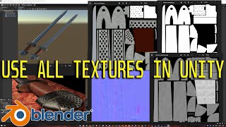 How to use all texture maps from Blender in Unity [upl. by Theone]