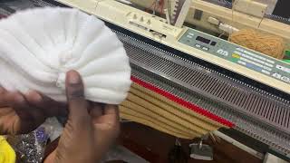 HOW TO KNIT A TURBAN  MACHINE KNITTING [upl. by Boni]