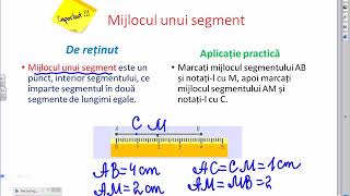 Matematica clasa VI Figuri și corpuri geometrice Lectia 2 Semidreapta [upl. by Stretch]