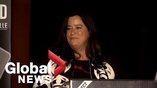 Canada Election Jody WilsonRaybould victory speech  FULL [upl. by Anilave731]