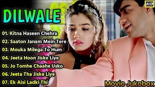 Dilwale All Songs With DialoguesAjay Devgan Raveena Tandon 90s kitna hasin chehara [upl. by Epolenep89]