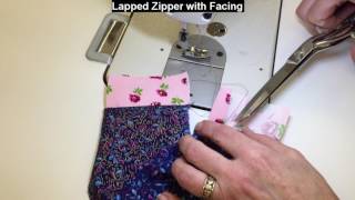 Lapped Zipper with Facing [upl. by Luci]