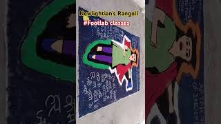 Newlightians Rangoli rangolidesigns  Footlab classes Happy diwali [upl. by Xerxes]