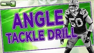 Football Angle Tackle Drill [upl. by Spaulding833]