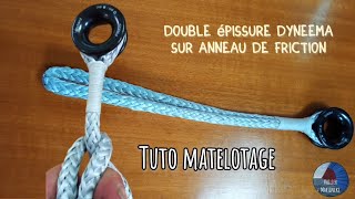 Matelotage  double épissure sur anneau de friction VoilierMartineke [upl. by Pren782]