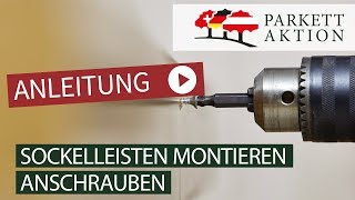 Sockelleisten montieren Teil 2 schrauben [upl. by Amadeus]