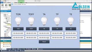 Implementación Temporizadores  PLC Unilogic Studio UniStream Unitronics  Colsein SAS [upl. by Attenor]