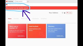 Disconnected from the AnyDesk network  disconnected from anydesk network error [upl. by Herra]