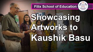 Prof Kaushik Basus Inspiring Visit Filix School Showcases Stunning Student Art [upl. by Ahsieyn165]