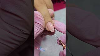 semipermanente con francés naildesigntutorial nailart nailsdesing naildesing nailarttutorial [upl. by Price]