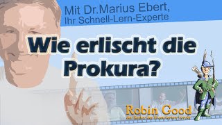 Wie erlischt die Prokura [upl. by Guimond]