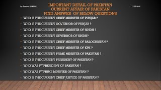 part 2  preparation of NTS PTS FPSC PPSC SPSC  Important Question about pakistan [upl. by Ivan]