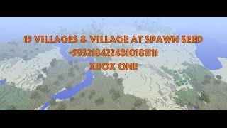 15 Villages Seed and Village at Spawn with Blacksmith Seed Minecraft Xbox One PS4 October 3 2016 [upl. by Naened886]