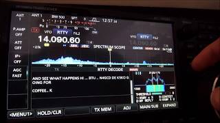 IC7610 XFC does not decode RTTY when split [upl. by Alleb]