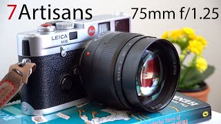 7Artisans 75mm f125 Leica MMount Lens Review [upl. by Areema]