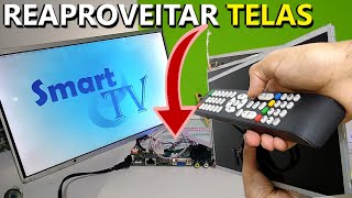 COMO FAZER TV SMART CASEIRA com tela de NOTEBOOK e outros displays  Encontrar DATASHEET da sua tela [upl. by Aisenat]