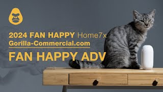 Gorilla Commercial FAN HAPPY PET CARE Home 7X Commercial Video [upl. by Nueormahc]