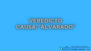 Juicio  causa quotALVARADOquot [upl. by Longawa630]