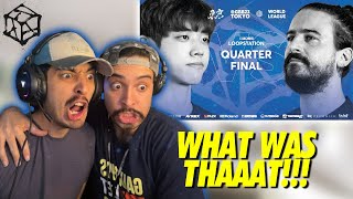 THRILLERS REACT  DICE 🇰🇷 vs ROBIN 🇫🇷  GBB23 WORLD LEAGUE  LOOPSTATION  Quarterfinal [upl. by Harriette]