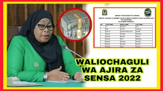 YAMETOKA MAJINA YA WALIOCHAGULIWA AJIRA YA SENSA 2022 HAYA HAPA [upl. by Serafina156]