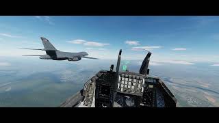 DCS F16 Flying Formation with B1 Lancer [upl. by Yardley304]