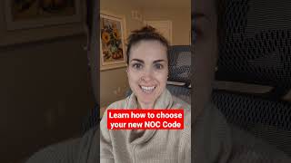 Learn how to choose your NOC Code canadaimmigrationnews expressentry canadianimmigration shorts [upl. by Little]