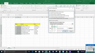 Highlight dates which are weekends in Excel [upl. by Lehctim]