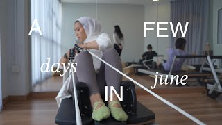 June Vlog ✩ trying pilates baking spending time with friends ˚౨ৎ˚ [upl. by Lesnah]