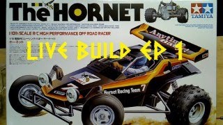 Tamiya Hornet Build Livestream 1 [upl. by Aiasi]