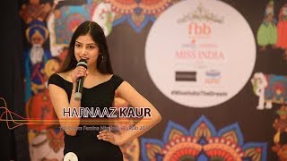 Harnaaz Kaurs introduction at Miss India Panjab 2019 auditions [upl. by Benito]