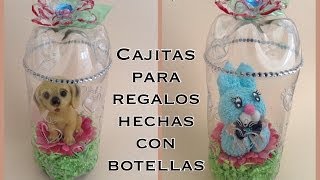 CAJITAS CILINDRICAS PARA REGALO HECHAS CON BOTELLAS PET [upl. by Herv]