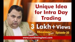 Unique Idea for Intraday Trading In Hindi  Bazaar Bites Episode30  Sunil Minglani [upl. by Zebapda]