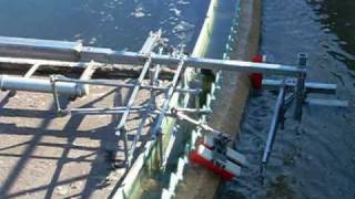 Envirodyne Systems Algae Brush Cleaning ABC System  Springettsbury PA  Secondary Clarifier 2 [upl. by Eiliab]