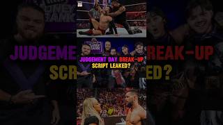 The Judgment Day Breakup Script Leaked wwe thejudgementday rhearipley dominikmysterio [upl. by Anihpesoj126]