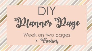 DIY Weekly Planner Page  WO2P  MS Word   FREEBIES [upl. by Ardin952]