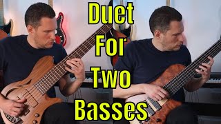 6String Bass Duet  Fretless amp Fretted  Warwick amp Overwater  Bass Practice Diary  20 April 2021 [upl. by Caressa]