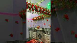 Best Bridal Room Decorations With Artificial and Fresh Flowers youtubeshorts ytshorts viral [upl. by Iaht]