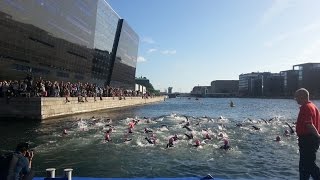 Copenhagen 2km city centre open water swim 2015 [upl. by Winou523]