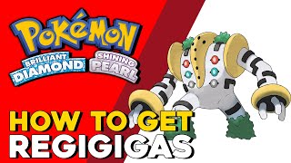 Pokemon Brilliant Diamond amp Shining Pearl How To Get Regigigas Legendary Pokemon BDSP [upl. by Barna]