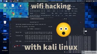 Wifi hacking using Aircrackng using kali linux [upl. by Eocsor]