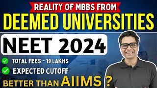 NEET 2024  All About Deemed Universities  Total Fees  Expected Cutoff ✅ neet2024 nta [upl. by Asined]