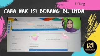 Cara nak isi efiling LHDN borang BE [upl. by Boyt]