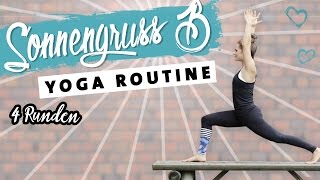 Yoga Sonnengruß B Anfänger Routine  10 Minuten Morgenroutine  Energie für den Tag [upl. by Kammerer]