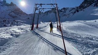 Risalita integrale Skilift Zemella quotSasso di Roccaquot  Ciampac  Alba di Canazei TN [upl. by Aelhsa]