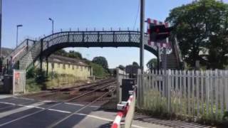 Havant Station Level Crossing Hamps Saturday 23072016 [upl. by Aihsikal]