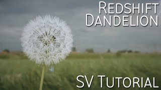 Redshift  C4D  Dandelion  Aerodynamic  Hair [upl. by Nohsauq881]